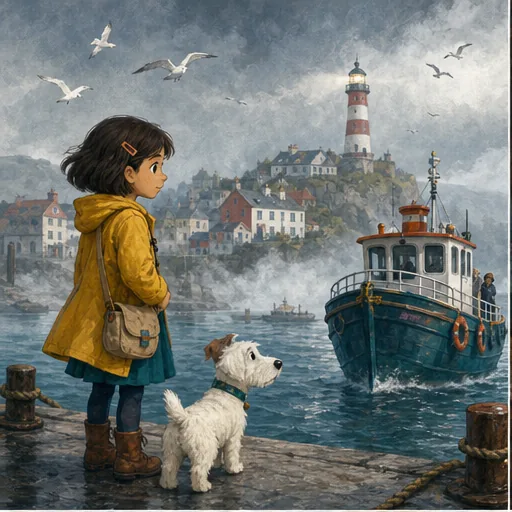 Lina and the Lantern Library sample illustration
