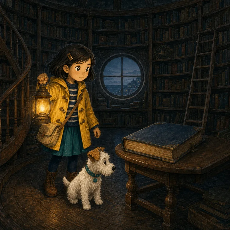 Lina and the Lantern Library finished illustrated page 7