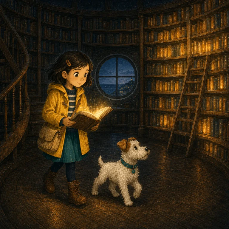 Lina and the Lantern Library finished illustrated page 9